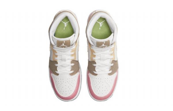 Nike Air Jordan 1 Mid Tops Se Gs Retro Basketball Sko Til Mænd Flerfarvet