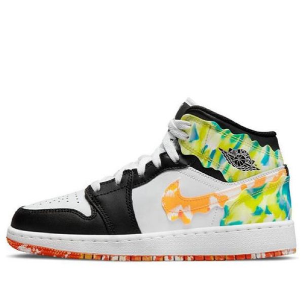 Nike Air Jordan 1 Mid Tops Se Gs Retro Basketball Sko Til Mænd Flerfarvet