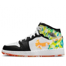Nike Air Jordan 1 Mid Tops Se Gs Retro Basketball Sko Til Mænd Flerfarvet