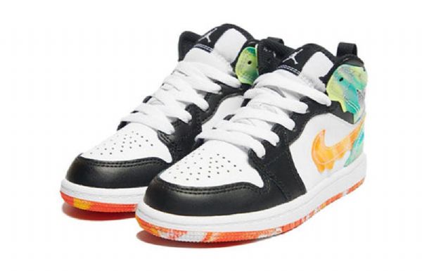 Nike Air Jordan 1 Mid Tops Se Gs Retro Basketball Sko Til Mænd Flerfarvet
