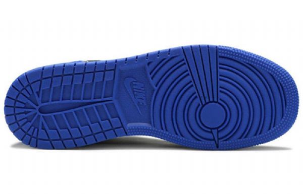 Nike Air Jordan 1 Mid Tops Se Gs Retro Basketball Sko Til Mænd Kongeblå Sort