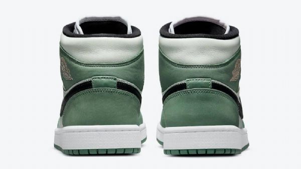 Nike Air Jordan 1 Mid Tops Se Hollandske Sko Til Mænd Grøn