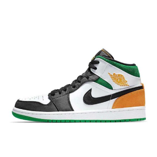Nike Air Jordan 1 Mid Tops Se Oakland Sko Til Mænd Flerfarvet