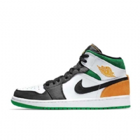 Nike Air Jordan 1 Mid Tops Se Oakland Sko Til Mænd Flerfarvet