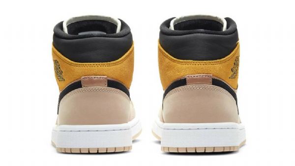 Nike Air Jordan 1 Mid Tops Se Partikelsko Til Mænd Beige