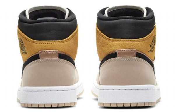 Nike Air Jordan 1 Mid Tops Se Retro Basketball Sko Til Damer Beige