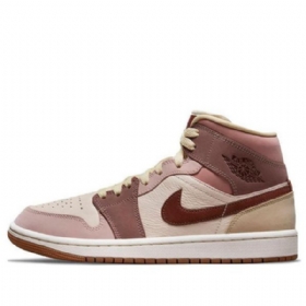 Nike Air Jordan 1 Mid Tops Se Retro Basketball Sko Til Damer Coral
