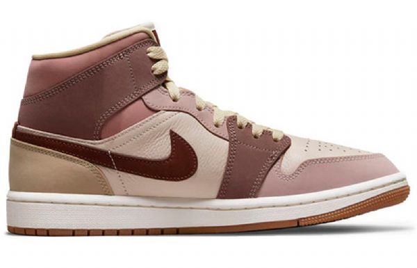 Nike Air Jordan 1 Mid Tops Se Retro Basketball Sko Til Damer Coral