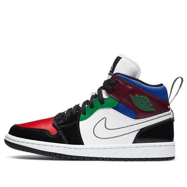 Nike Air Jordan 1 Mid Tops Se Retro Basketball Sko Til Damer Flerfarvet