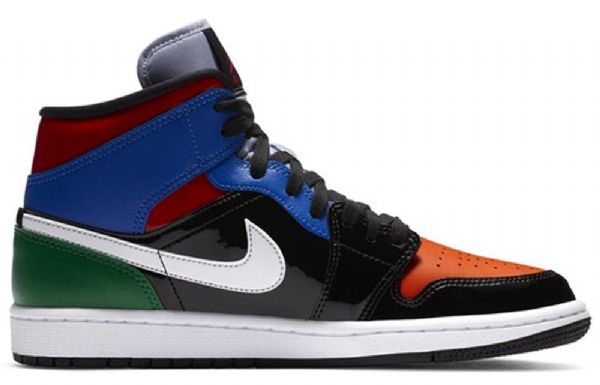 Nike Air Jordan 1 Mid Tops Se Retro Basketball Sko Til Damer Flerfarvet