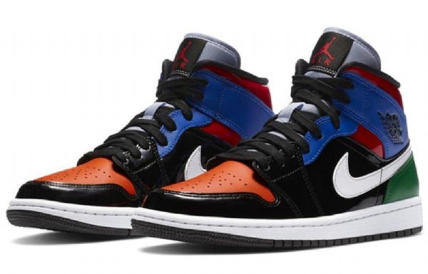 Nike Air Jordan 1 Mid Tops Se Retro Basketball Sko Til Damer Flerfarvet