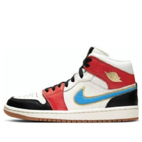 Nike Air Jordan 1 Mid Tops Se Retro Basketball Sko Til Damer Flerfarvet