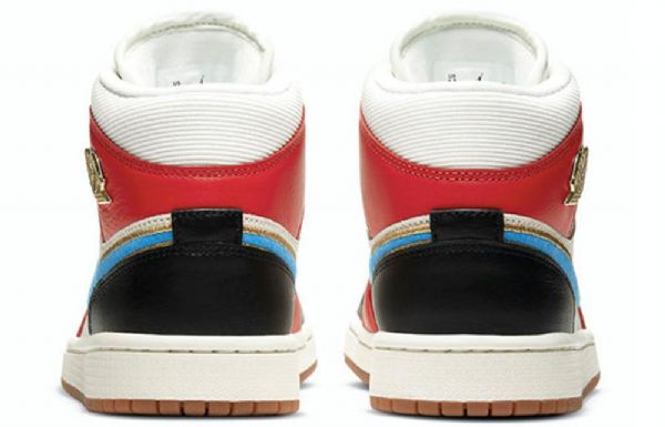 Nike Air Jordan 1 Mid Tops Se Retro Basketball Sko Til Damer Flerfarvet