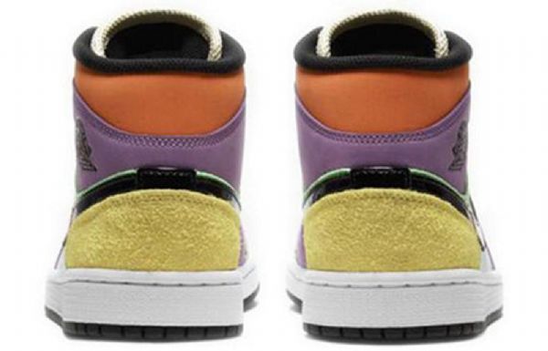 Nike Air Jordan 1 Mid Tops Se Retro Basketball Sko Til Damer Flerfarvet