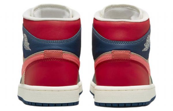 Nike Air Jordan 1 Mid Tops Se Retro Basketball Sko Til Damer Flerfarvet