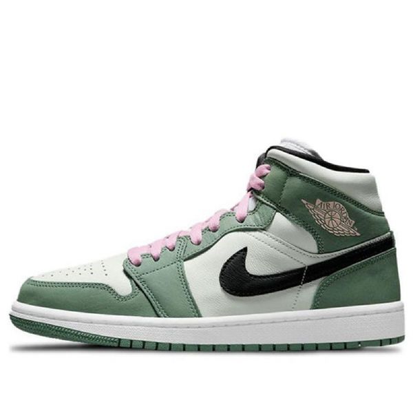Nike Air Jordan 1 Mid Tops Se Retro Basketball Sko Til Damer Grøn