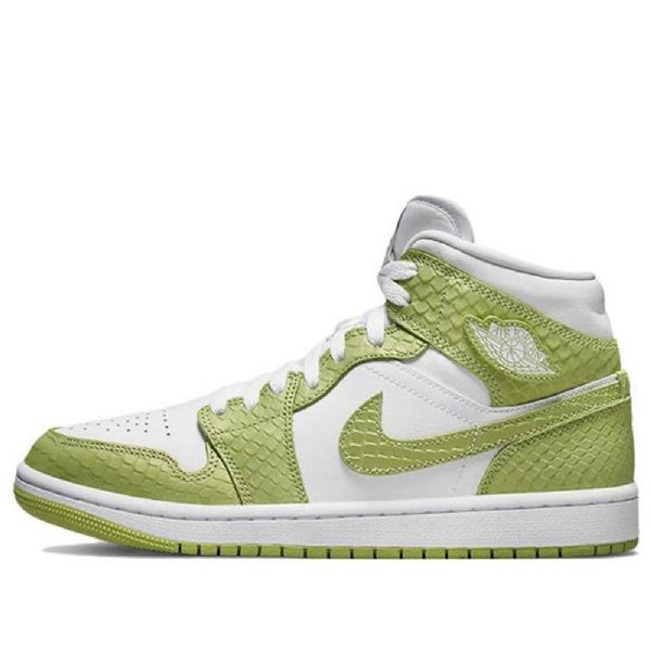Nike Air Jordan 1 Mid Tops Se Retro Basketball Sko Til Damer Grøn