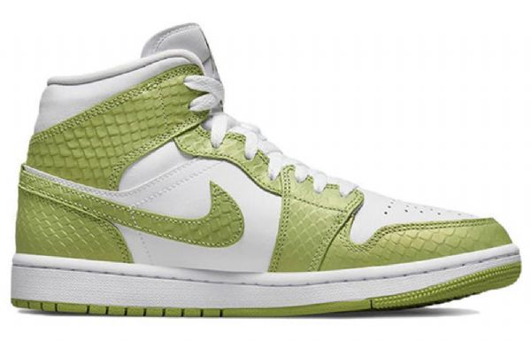 Nike Air Jordan 1 Mid Tops Se Retro Basketball Sko Til Damer Grøn
