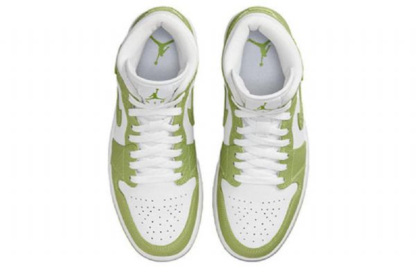 Nike Air Jordan 1 Mid Tops Se Retro Basketball Sko Til Damer Grøn