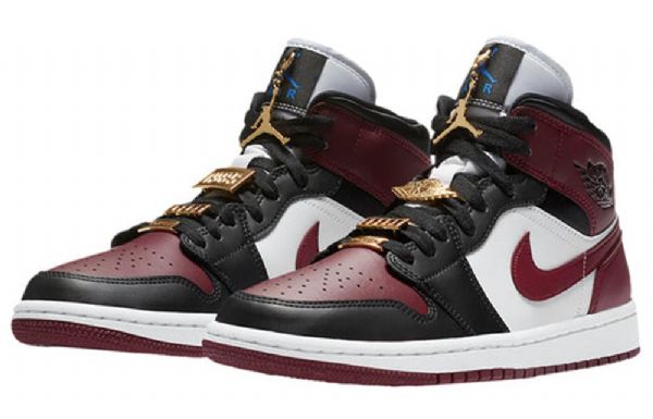 Nike Air Jordan 1 Mid Tops Se Retro Basketball Sko Til Damer Guld