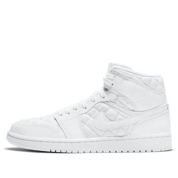 Nike Air Jordan 1 Mid Tops Se Retro Basketball Sko Til Damer Hvid