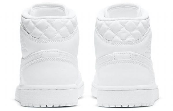 Nike Air Jordan 1 Mid Tops Se Retro Basketball Sko Til Damer Hvid