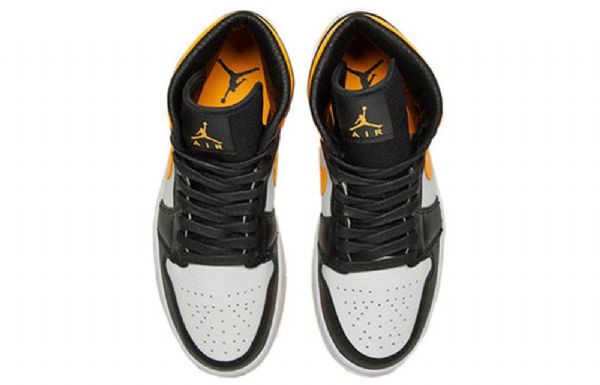 Nike Air Jordan 1 Mid Tops Se Retro Basketball Sko Til Damer Hvid Orange