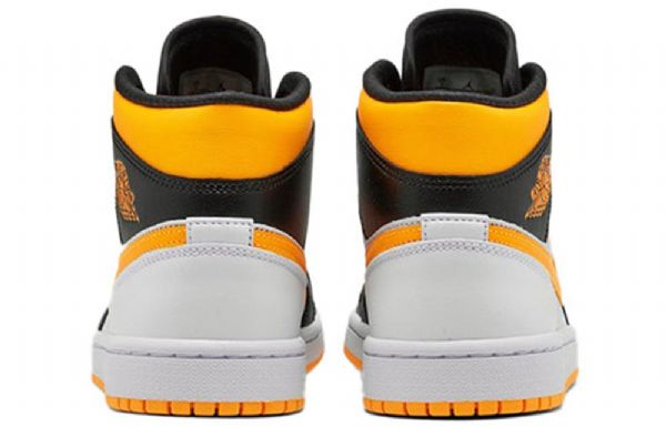 Nike Air Jordan 1 Mid Tops Se Retro Basketball Sko Til Damer Hvid Orange