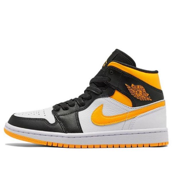 Nike Air Jordan 1 Mid Tops Se Retro Basketball Sko Til Damer Hvid Orange
