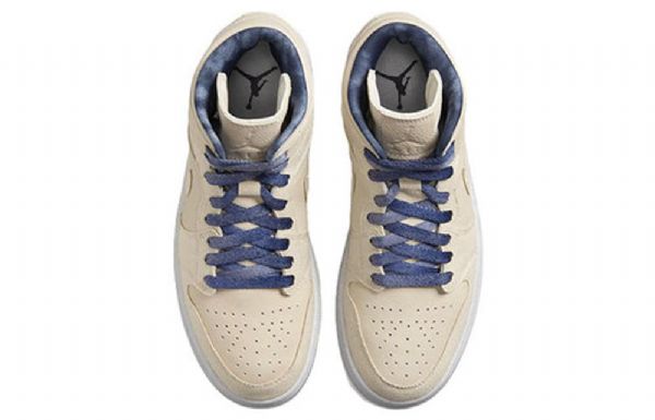 Nike Air Jordan 1 Mid Tops Se Retro Basketball Sko Til Damer Khaki
