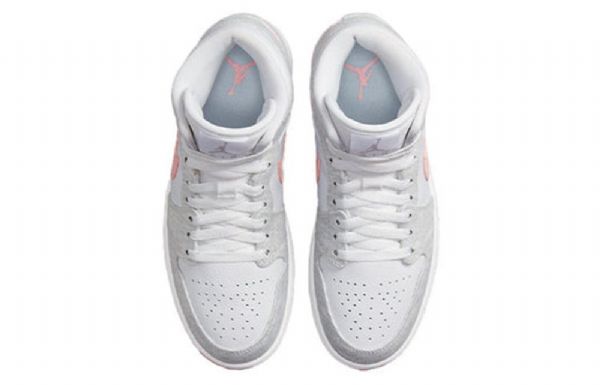 Nike Air Jordan 1 Mid Tops Se Retro Basketball Sko Til Damer Lysegrå