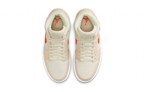 Nike Air Jordan 1 Mid Tops Se Retro Basketball Sko Til Damer Lyserød