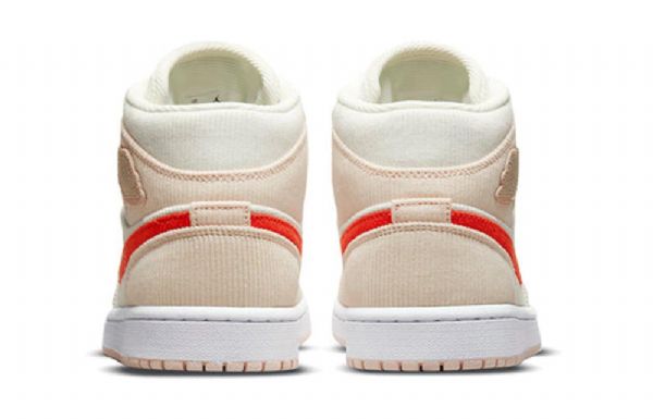 Nike Air Jordan 1 Mid Tops Se Retro Basketball Sko Til Damer Lyserød
