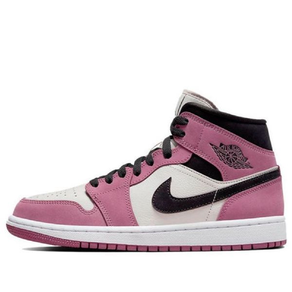 Nike Air Jordan 1 Mid Tops Se Retro Basketball Sko Til Damer Lyserød