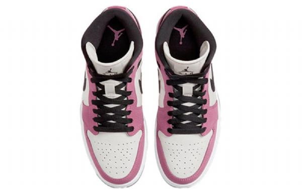 Nike Air Jordan 1 Mid Tops Se Retro Basketball Sko Til Damer Lyserød