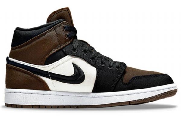 Nike Air Jordan 1 Mid Tops Se Retro Basketball Sko Til Damer Olivengrøn