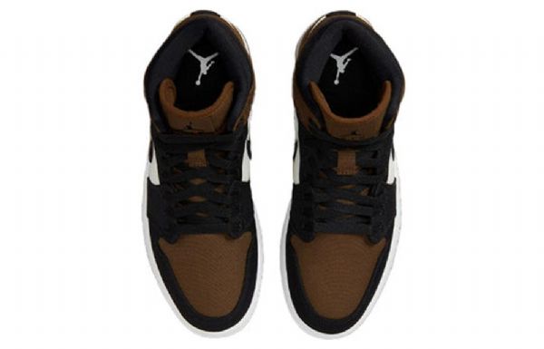 Nike Air Jordan 1 Mid Tops Se Retro Basketball Sko Til Damer Olivengrøn