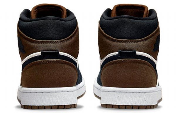 Nike Air Jordan 1 Mid Tops Se Retro Basketball Sko Til Damer Olivengrøn