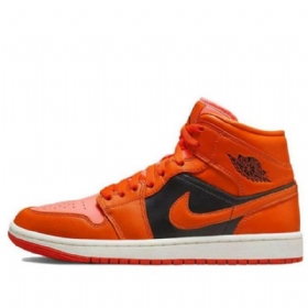 Nike Air Jordan 1 Mid Tops Se Retro Basketball Sko Til Damer Orange