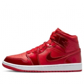 Nike Air Jordan 1 Mid Tops Se Retro Basketball Sko Til Damer Rød