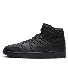 Nike Air Jordan 1 Mid Tops Se Retro Basketball Sko Til Damer Sort