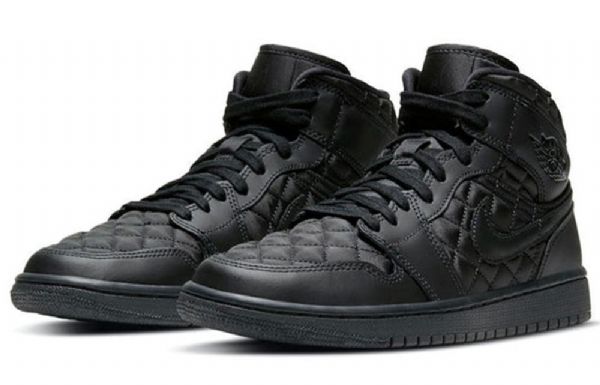 Nike Air Jordan 1 Mid Tops Se Retro Basketball Sko Til Damer Sort