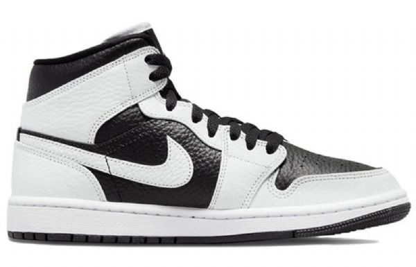 Nike Air Jordan 1 Mid Tops Se Retro Basketball Sko Til Damer Sort Hvid