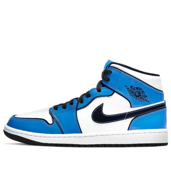 Nike Air Jordan 1 Mid Tops Se Retro Basketball Sko Til Mænd Blå