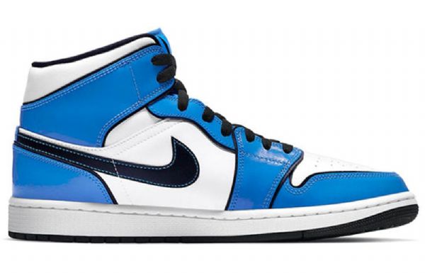 Nike Air Jordan 1 Mid Tops Se Retro Basketball Sko Til Mænd Blå