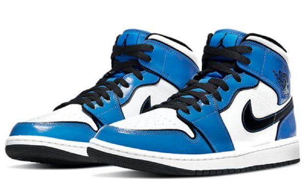 Nike Air Jordan 1 Mid Tops Se Retro Basketball Sko Til Mænd Blå