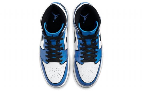 Nike Air Jordan 1 Mid Tops Se Retro Basketball Sko Til Mænd Blå