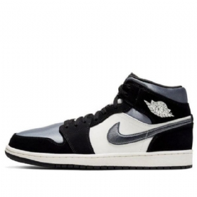 Nike Air Jordan 1 Mid Tops Se Retro Basketball Sko Til Mænd Grå