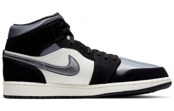Nike Air Jordan 1 Mid Tops Se Retro Basketball Sko Til Mænd Grå