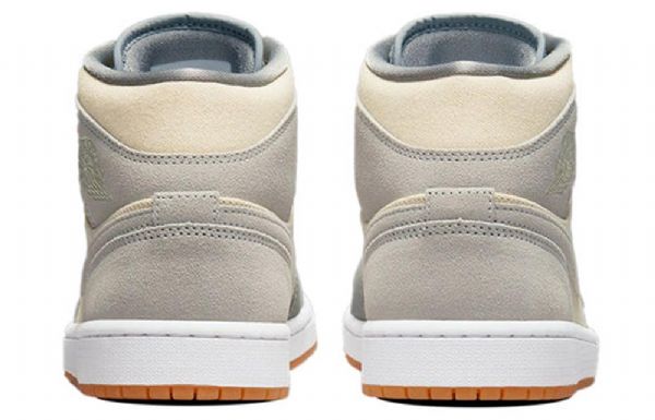 Nike Air Jordan 1 Mid Tops Se Retro Basketball Sko Til Mænd Grå